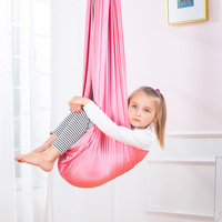 Balançoire sensorielle élastique pour enfants, hamac intérieur douillet en tissu extensible, balançoire sensorielle suspendue