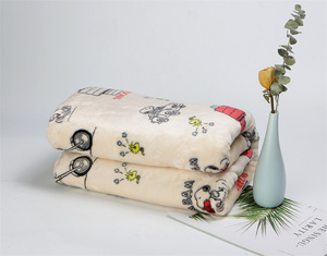 Luxury Eco-Friendly Flannel <b>Blanket</b> Knitted Comfortable Stylish Plain Design Printed Throw Office Home Warm Reusable All-Season - Product Image 5