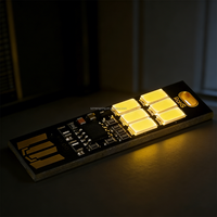 Module LED haute luminosité 5V avec capteur tactile, lampe de chevet, petite veilleuse 6 LED, carte PCB pour lecture nocturne, batterie externe, ordinateur portable