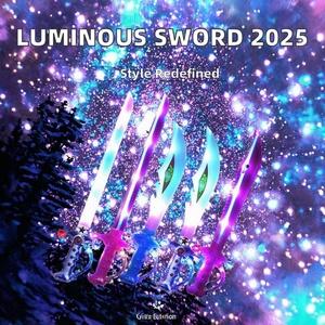 ของเล่นเด็กปี 2025 ดาบเรืองแสง LED พร้อมเสียงเพลง ดาบฉลามแบบเหนี่ยวนำแสง ดาบยาวพ่นสี ทำจากพลาสติก - Product Image 2