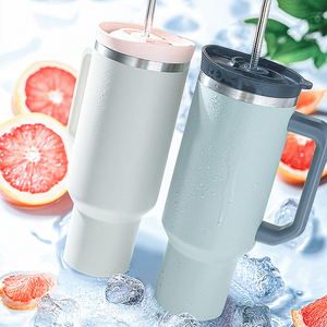 Bouteille de voyage et de voiture Everich 40oz grande capacité, couleur personnalisée, sans BPA, avec paille et couvercles <span class=keywords><strong>2</strong></span>-en-<span class=keywords><strong>1</strong></span> - Product Image 2