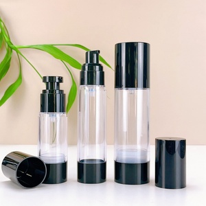 Refillable Luxury 15 30 50 80 100 120ml AS Plastic Fine Mist Airless Spray <b>Pump</b> <b>Bottle</b> for Cosmetic Lotion Cream - Product Image 2