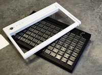 Teclado POS Programable de 84 Teclas KB84 con Lector de Banda Magnética, Teclado Totalmente Programable para Sistemas POS