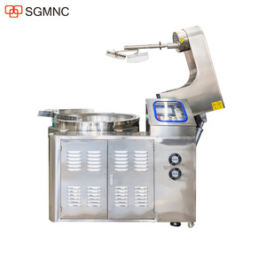 Poêle à frire à double paroi avec mélangeur Eau à gaz industrielle Grande <span class=keywords><strong>sauce</strong></span> au porc et aux champignons Wok planétaire Poêle - Product Image 3