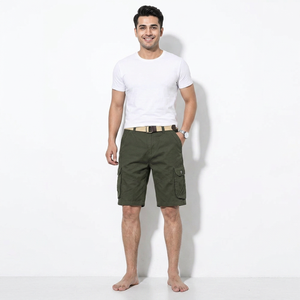 Shorts cargo d'été pour hommes, séchage rapide, 100% coton, coupe ample, grandes tailles, tailles personnalisables, décontractés, sportifs, logo personnalisé, livraison DDP - Product Image 1