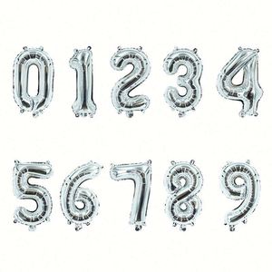 Globos de Número Metalizados de 16 Pulgadas en Varios Colores para Decoración de Fiestas, Precio al por Mayor - Product Image 6