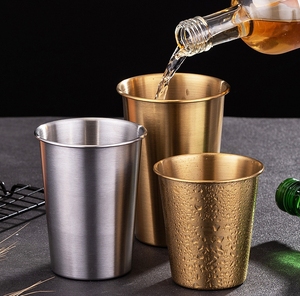 Paslanmaz çelik Pint bardak kırılmaz kırılmaz Tumblers kore tasarım tarzı Metal içme bardakları Bar parti ofis kullanımı için - Product Image 2