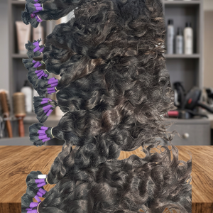 Extensions de cheveux Remy de temple d'Inde du Sud, dentelle HD, longueurs étirées de 8 à 30 pouces, lots de cheveux humains bruts - Product Image 1