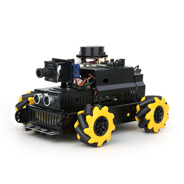 Raspberry Pi 5 4GB Small Car AI Large Model Voice Recognition Wheeled Robot Vision Visual Identification Embodied RPIAIBOT