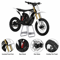 Moto électrique routière 13 kW haute puissance, cadre en alliage d'aluminium, système d'alimentation 72 V stable, idéale pour les trajets quotidiens sur route