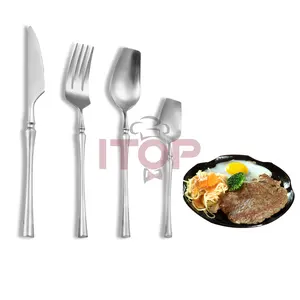 Brushed Steak Knife Fork Spoon Gold Pink Four-piece Western Cutlery Garfo De Colher De Faca De Talheres