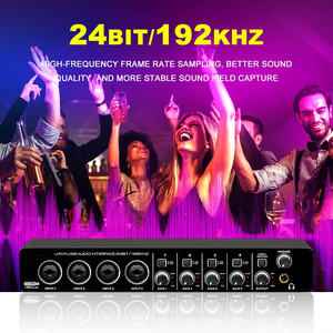 Interface audio BMG U404 avec alimentation fantôme 48V 2-en-1 pour connecteur 4 canaux pour enregistrement en studio - Product Image 4