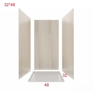 防水淋浴墙板环绕32x 48英寸，适用于美国市场，标准为UPC