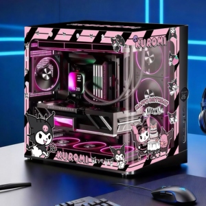 Boîtier PC <span class=keywords><strong>Gaming</strong></span> Mini Tour Moyenne M-ATX en Alliage d'Aluminium Vertical Personnalisé Anime Blizzard avec Panneaux Latéraux en Verre Trempé NPC AIR ROG - Product Image 5