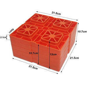 Bloque de cojín horizontal para vehículo de camping pesado, tablero de <span class=keywords><strong>Escape</strong></span> para RV, tope de rueda, almohadilla de nivelación PV, bloque de equilibrio para remolque QP3302 - Product Image 3