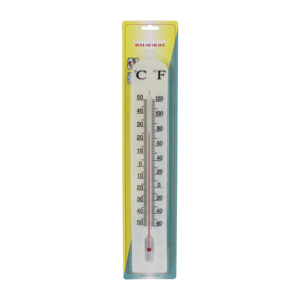 Thermomètre mural à boîtier en plastique thermomètre en verre d'intérieur - Product Image 2