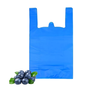 HuamaohengchunT Shirt <b>Bags</b> Plastic Grocery <b>Bags</b> with Handles in <b>Bulk</b> for Shopping and Restaurant, Bolsas De PlasticoPara Negocio - Product Image 1