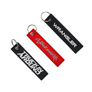 Porte-clés brodé personnalisé AWELLS, accessoire décoratif <span class=keywords><strong>pour</strong></span> l'organisation des clés, cadeau <span class=keywords><strong>pour</strong></span> les passionnés de tout-terrain - Product Image 1
