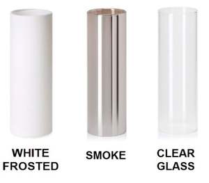 Copertura di illuminazione del <span class=keywords><strong>paralume</strong></span> del tubo di vetro del cilindro rotondo del borosilicato bianco smerigliato sabbiato su misura - Product Image 5