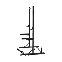 SENFENG SPORTS Réglable Squat Machine Demi Puissance Rack pour Retour Gym Équipement pour Musculation Gain de Place Barbell Rack