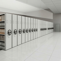 Étagères compactables modulaires personnalisées, armoires mobiles pour bibliothèques, archives et hôpitaux - Mobilier commercial en métal