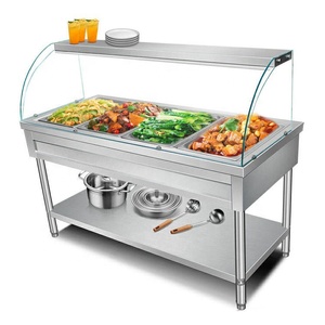 Commercial Bain Marie <strong>Food</strong> Warmer Counter Kitchen Equipment Electric Warm <strong>Food</strong> <strong>Display</strong> Cabinet - Product Image 2
