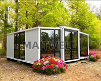 Casa Modulare Prefabbricata da 20 Piedi a Montaggio Rapido, Casa Container Pieghevole per Clinica Mobile, Ufficio, Campo, Casa Portatile