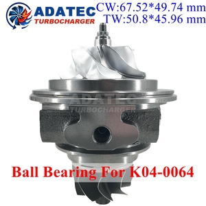 Turbine hybride 500HP EA888 Gen2 K04-0064 à roulement à billes (taille GTX2867R) CHRA pour <span class=keywords><strong>Audi</strong></span> S1/Seat Leon/Volkswagen Golf V 53049880064 - Product Image 1