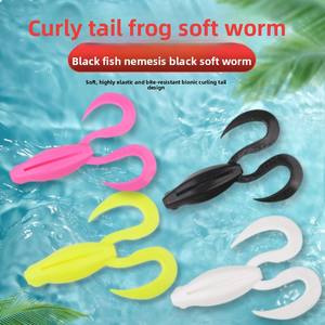 Leurre de pêche en plastique TPE durable Thunder Frog, appât flottant simulé pour la pêche au mandarin, appât souple pour la pêche à la carpe, cible pour la pêche au black bass - Product Image 2