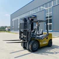 Chariot élévateur diesel DOUGONG de haute qualité, 3-5 tonnes, modèle CPCD, hauteur de levage 1500 mm, pour extérieur, AWD, électrique/hydraulique