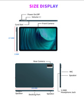Tablette PC Pritom 10,1 pouces MTK8168 Android 12, écran FHD 1920*1200, processeur octa-core, 6 Go de RAM, 128 Go de ROM, appareil photo avant 5,0 mégapixels, appareil photo arrière 13,0 mégapixels