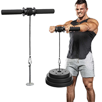 Rodillo de Muñeca DZH DWR001 de Hierro, 39CM, Duradero, 0.7KG, Entrenador de Antebrazo, Blaster para Entrenamiento de Lucha de Brazos