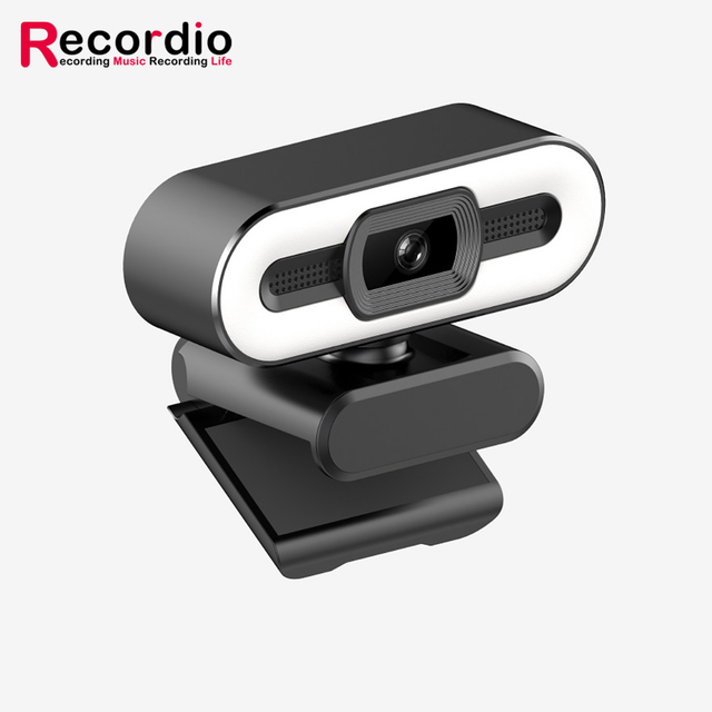 GAZ-HD026 Professional 1080p 2k 4k Hd Computer Camera With Fill Light Rotatable Laptop Web Camera Pc Video Recording Webcam With