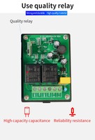 Télécommande de porte de garage sans fil YET402PC à deux canaux de haute qualité, 433,92 MHz, interrupteur, récepteur RF universel AC 90~240V