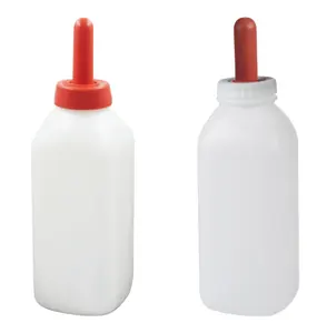 Farm Equipment High Quality 2L Livestock Plastic Animal Feeding Milk Bottle For Cow Sheep Horse NL931