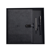 Unidad Flash USB de Carga Rápida, Carga Inalámbrica, Libreta para Reuniones de Negocios, Set de Regalo en Caja