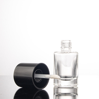5ml 10ml verre brillant à lèvres conteneur vide huile à lèvres Lipgloss Tubes emballage noir brillant à lèvres Tubes épais applicateur