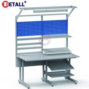 Plans <span class=keywords><strong>de</strong></span> table <span class=keywords><strong>de</strong></span> <span class=keywords><strong>travail</strong></span> modulaire réglable ESD Detall avec certification CE - Product Image 2