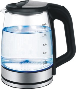 Bouilloire Électrique en Verre Transparent 1,2 L avec LED Bleue et Acier Inoxydable 304, Contrôle Numérique, Arrêt Automatique, Protection Anti-Ébullition à Sec - Grande Vente - Product Image 1