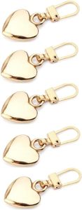 Pc Gold Journey Studio Heart Shaped Zipper Pull Replacement Metal Zipper Backpack Zippers Mend Fixer Repair For Coats <b>Jackets</b> Pa - Product Image 1