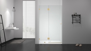 409 hình chữ nhật tùy chỉnh miễn phí đứng <span class=keywords><strong>2</strong></span> mặt phòng tắm vòi hoa sen bao vây với khung đánh bóng Màn hình tắm - Product Image 5