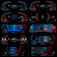Untuk X5 E70 X6 E71 LCD Digital Dashboard Instrument Cluster Speedometer USB CarPlay Linux OS Plug and Play Retrofit Pengganti
