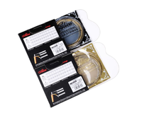Alice AW4112 Jeu de cordes pour guitare acoustique 12 cordes, noyau en acier hexagonal, enroulement en bronze 80/20, cordes simples, fabriqué au Guangdong