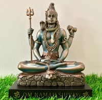Statue de Bouddha hindou en bronze coulé en gros, sculpture de Bouddha debout en laiton