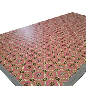 Cheap price 1.6mm-3mm Flower paper overlay plywood/ Polyester Faced Plywood for ceiling and wall decorative