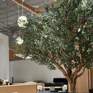 Olivo artificiale personalizzato di fascia alta, pavimento su larga scala montato Artificialgreen plantare decorazione del paesaggio per interni ed esterni - Product Image 6