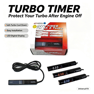 Minuteur de turbo universel JDM pour voiture, lumière rouge, blanche et bleue, 12V, affichage numérique LED, 12V, pour APEXI NA & Turbo - Product Image 1