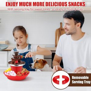 Distributeur de <span class=keywords><strong>fondue</strong></span> au chocolat électrique compact avec <span class=keywords><strong>tour</strong></span> en plastique et capacité de 200 ml pour mariages, hôtels et réunions de famille - Product Image 5