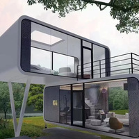Maison mobile préfabriquée modulaire inspirée des influenceurs, en forme de pomme ; Café en forme de pomme ; Salon d'attraction touristique culturelle