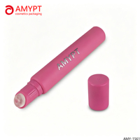 Tube de brillant à lèvres vide de 19 mm avec silicone transparent, impression personnalisée, tube de baume à lèvres en plastique à presser, emballage cosmétique pour huile à lèvres